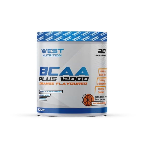 Bcaa Plus 12000 Glutamin Taurin 300 gr (20 Servis) Aroma Seçenekli