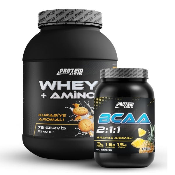 Whey + Amino Protein Tozu 2340 gr + BCAA 2:1:1 480 gr Paketi