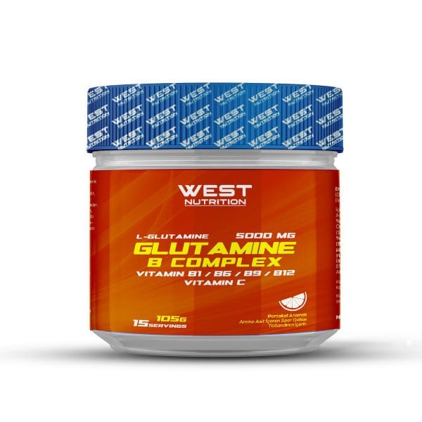 L-Glutamin Vitamin B Kompleks 105 gr 15 Servis Portakal Aromalı