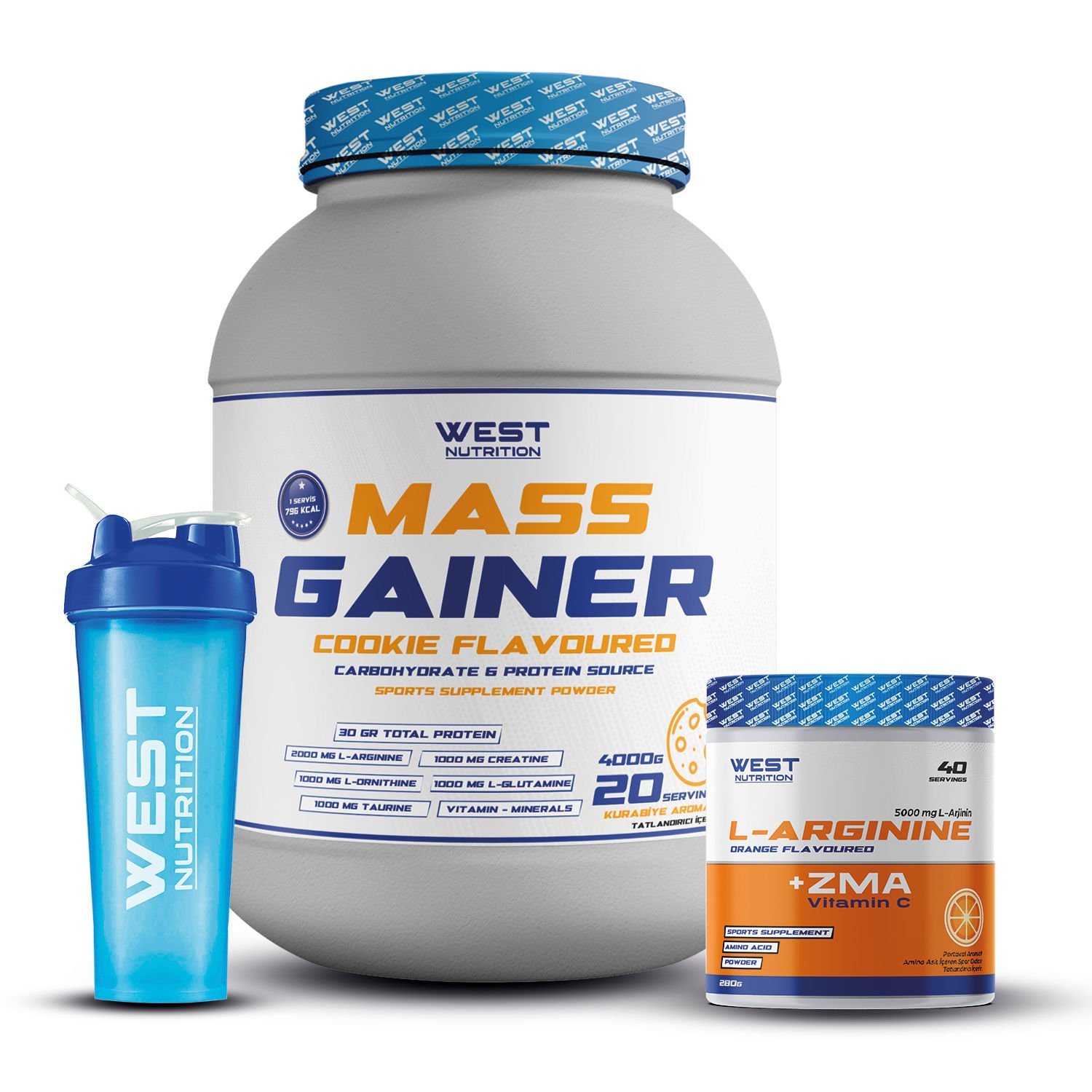 Mass Gainer 4000 gr L-Arjinin ZMA Paketi