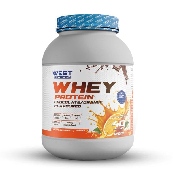 Whey Protein Tozu 1200 gram 40 Servis Çikolata&Portakal Aromalı