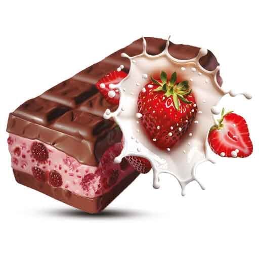 Çilek Parçalı&Çikolata