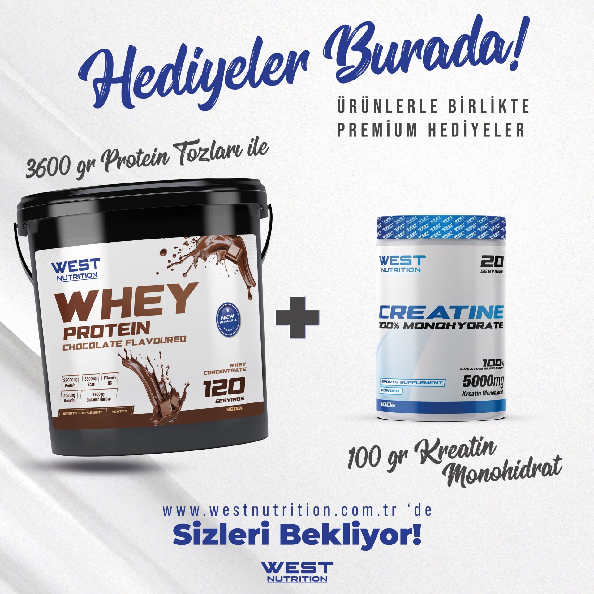 Whey Protein Tozu 3600 gr 120 Servis