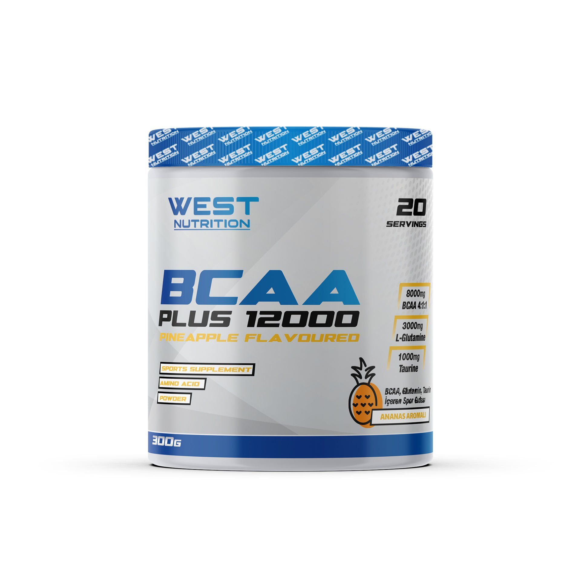 Bcaa Plus 12000 Glutamin Taurin 300 gr (20 Servis) Aroma Seçenekli