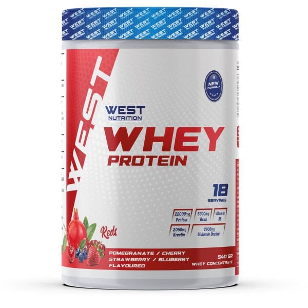 Whey Protein Tozu 540 gr 18 Servis Reds Nar&Vişne&Çilek