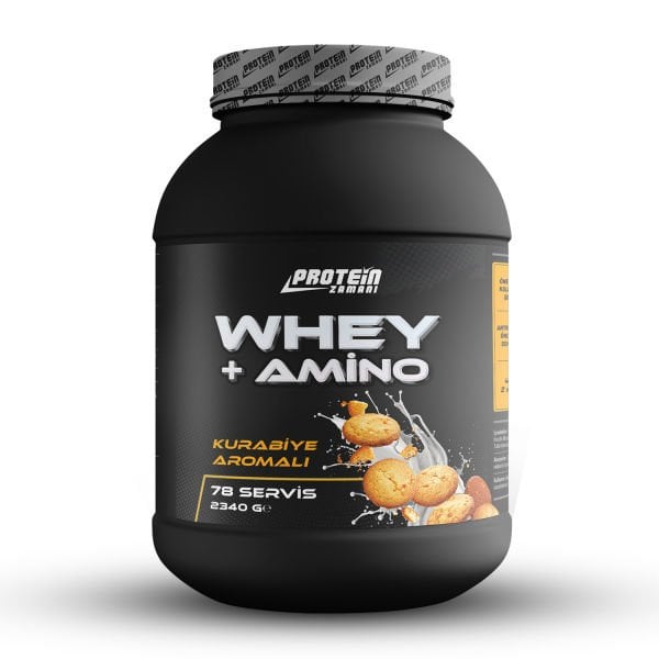 Whey + Amino Protein Tozu 2340 gram 78 Servis Çikolata - 700 ml Shaker