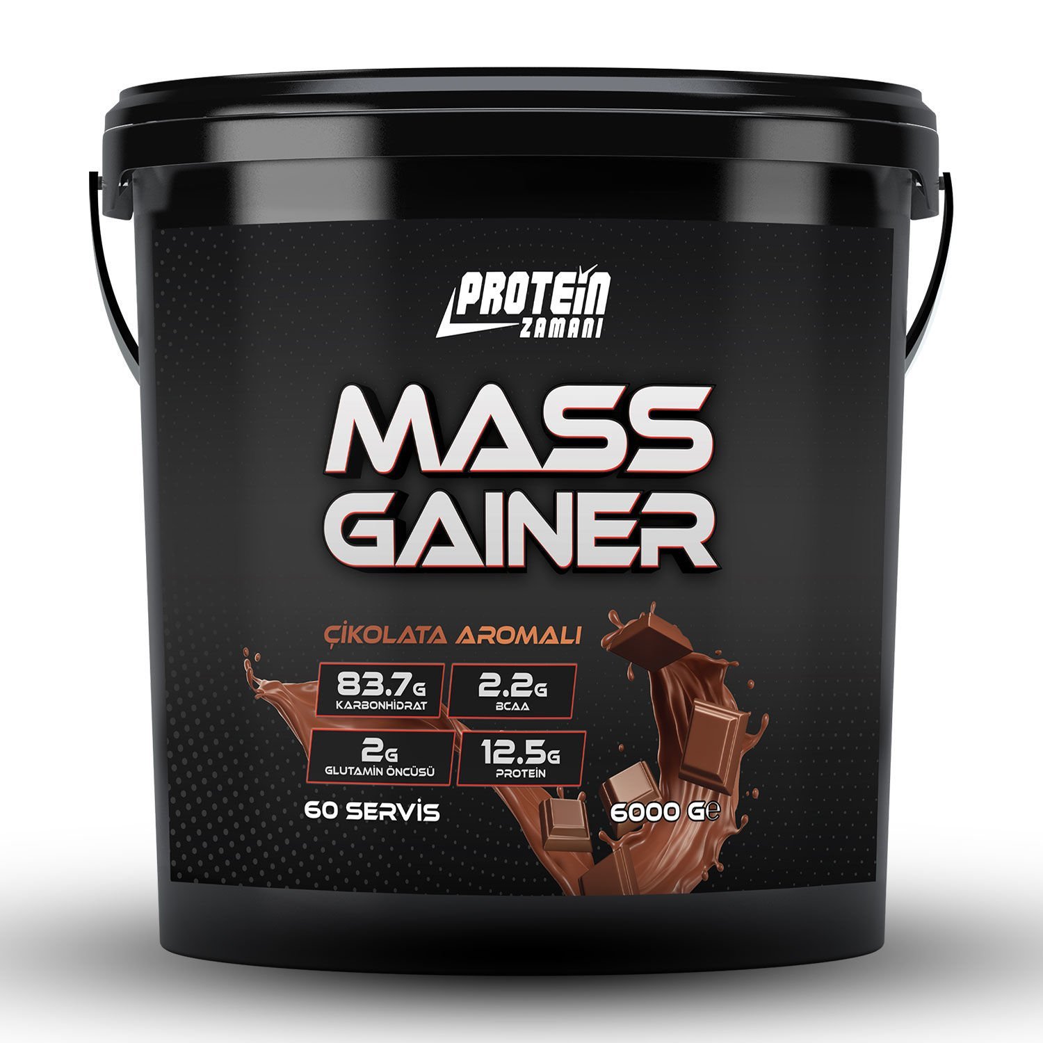 Mass Gainer Karbonhidrat Tozu 6000 gr 60 Servis Çikolata