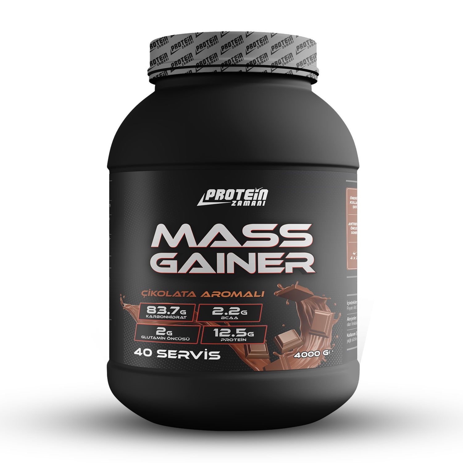 Mass Gainer Karbonhidrat Tozu 4000 gr 40 Servis Çikolata
