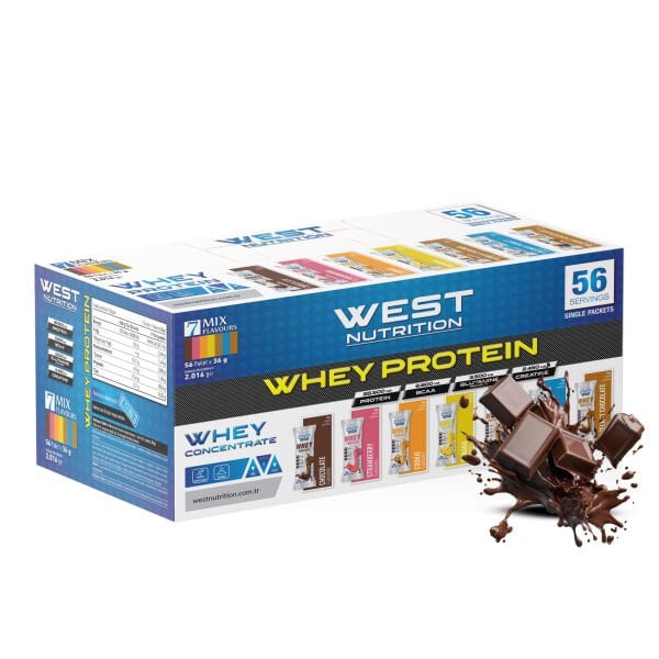 Whey Protein Tozu 56 Servis Saşe ÇİKOLATA AROMALI