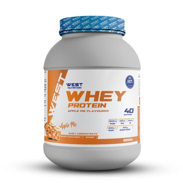 Whey Protein Tozu 1200 gram 40 Servis Apple Pie Elmalı Turta  Aromalı