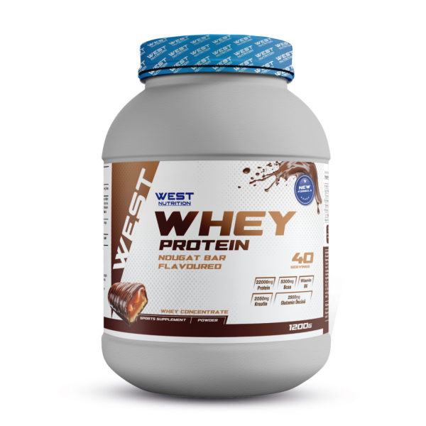 Whey Protein Tozu 1200 gram 40 Servis Nougat Bar Aromalı