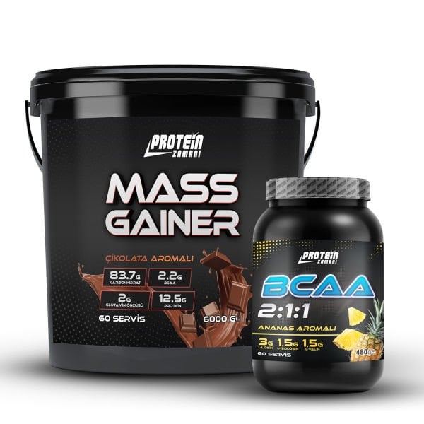 Mass Gainer 6000 gr + BCAA 2:1:1 480 gr Paketi