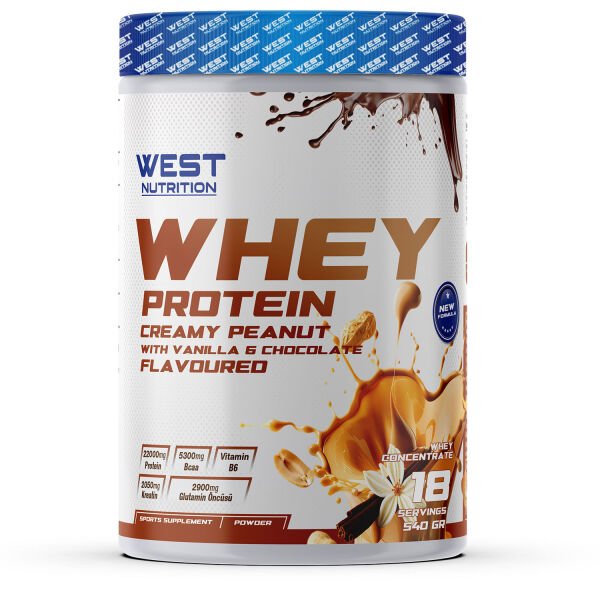 Whey Protein Tozu 540 gr 18 Servis Yer Fıstığı Kremalı&Çikolata Aromalı