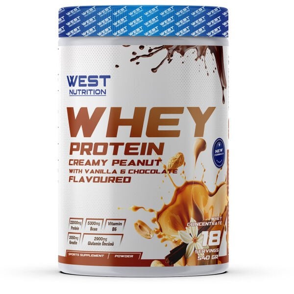 Whey Protein Tozu 540 gr 18 Servis Yer Fıstığı Kremalı&Çikolata Aromalı