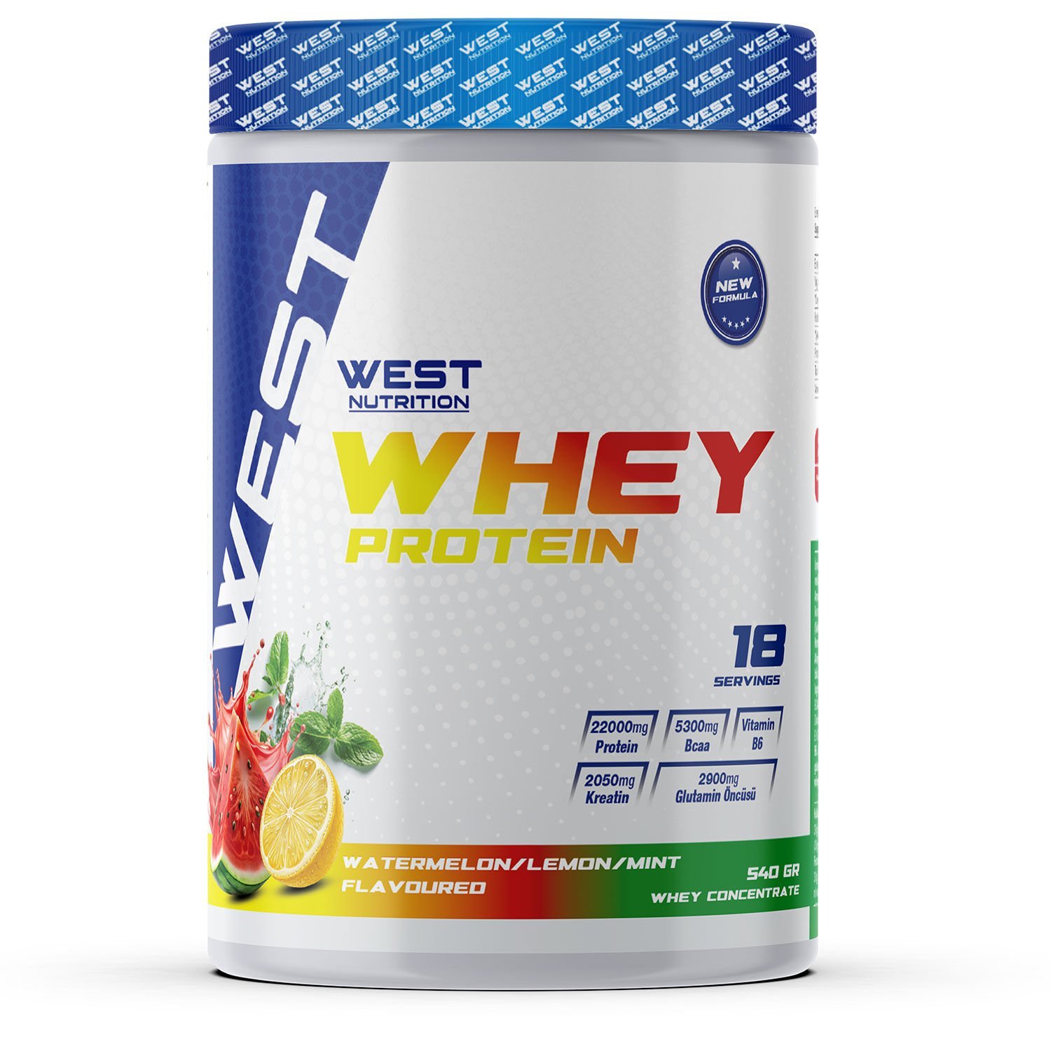 Whey Protein Tozu 540 gr 18 Servis Yer Karpuz&Limon&Nane Aromalı