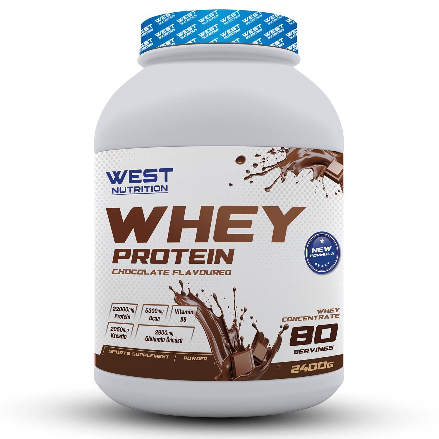 Whey Protein Tozu 2400 gr 80 Servis Çikolata
