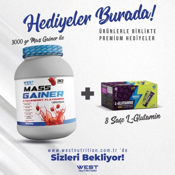 Mass Gainer Karbonhidrat Tozu 3000 gr 30 Servis