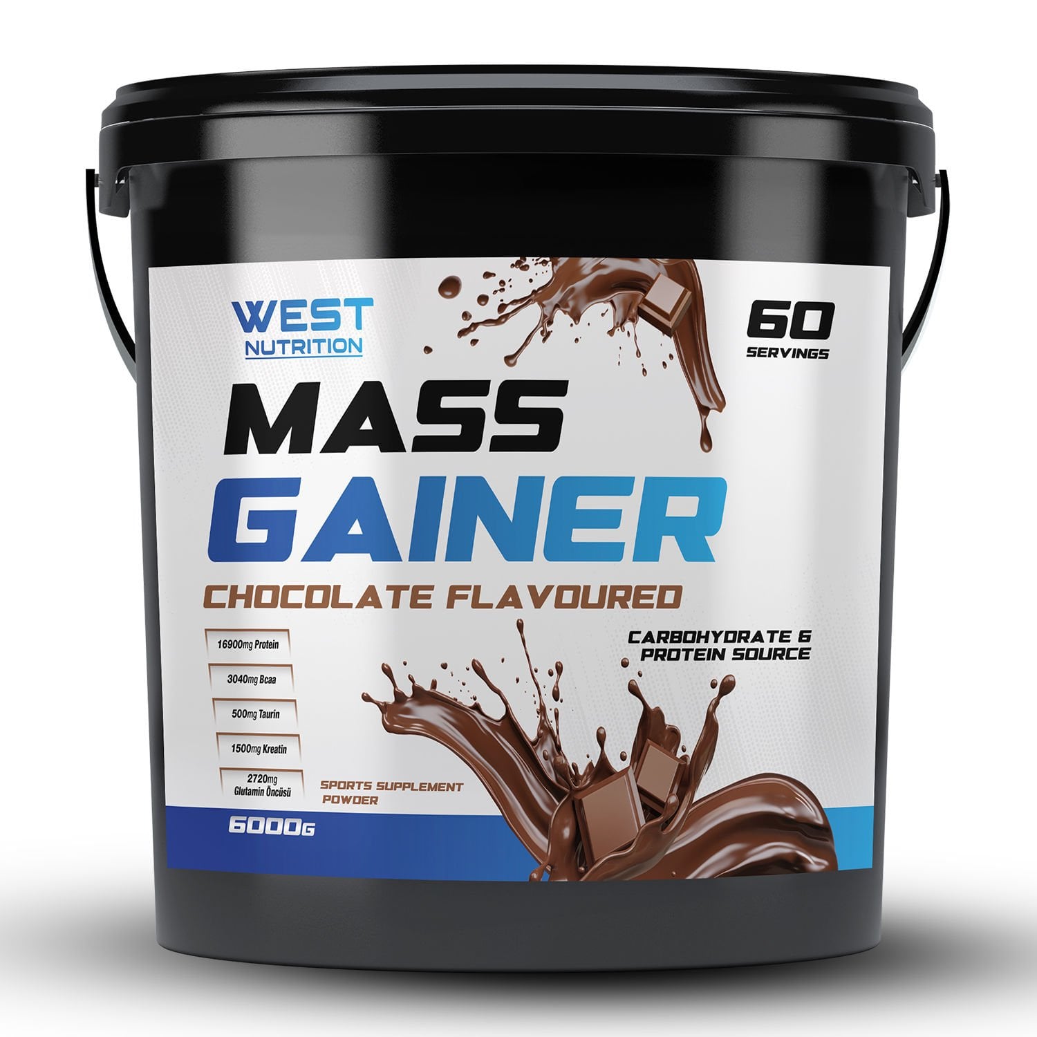 Mass Gainer Karbonhidrat Tozu 6000 gr 60 Servis