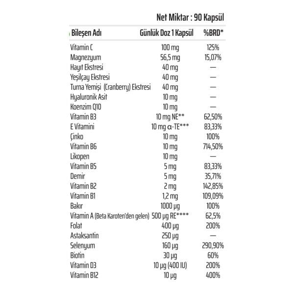 Multi Woman Kadınlara Özel Multivitamin Mineral 90 Kapsül