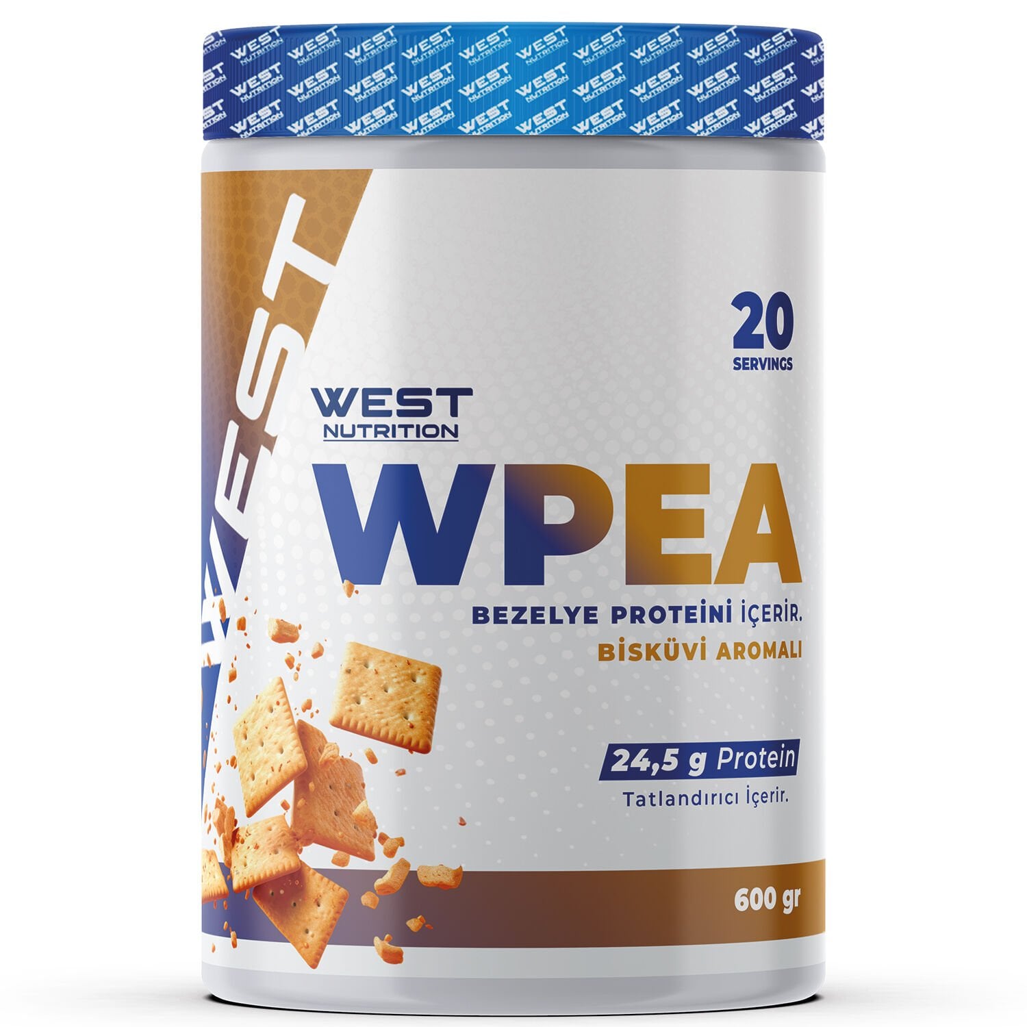 WPEA Bezelye Protein Tozu - Bisküvi Aromalı 600 gr Vegan