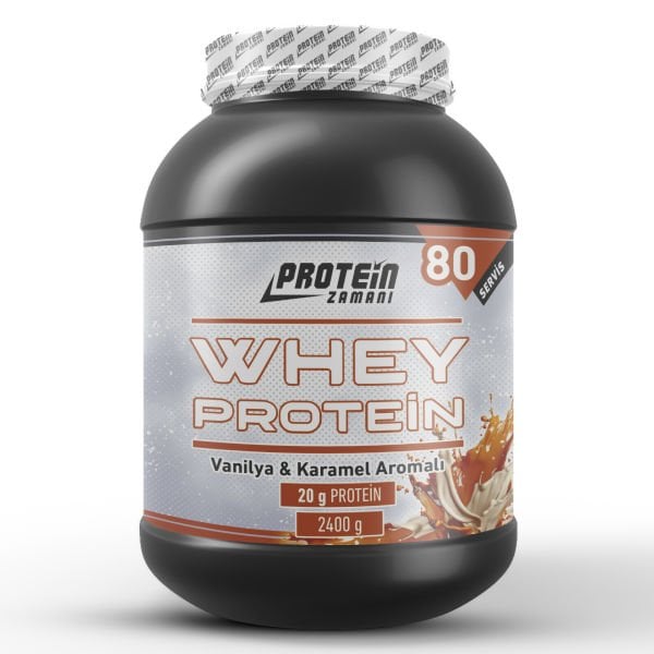 Whey Protein Tozu 2400 gr 80 Servis Vanilya&Karamel - 700 ml Shaker