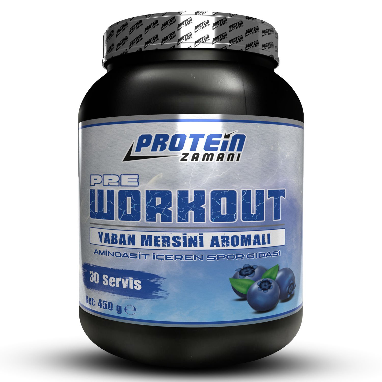 Preworkout 450 gram 30 Servis Yabanmersini Aromalı Tek Servis BCAA Şase