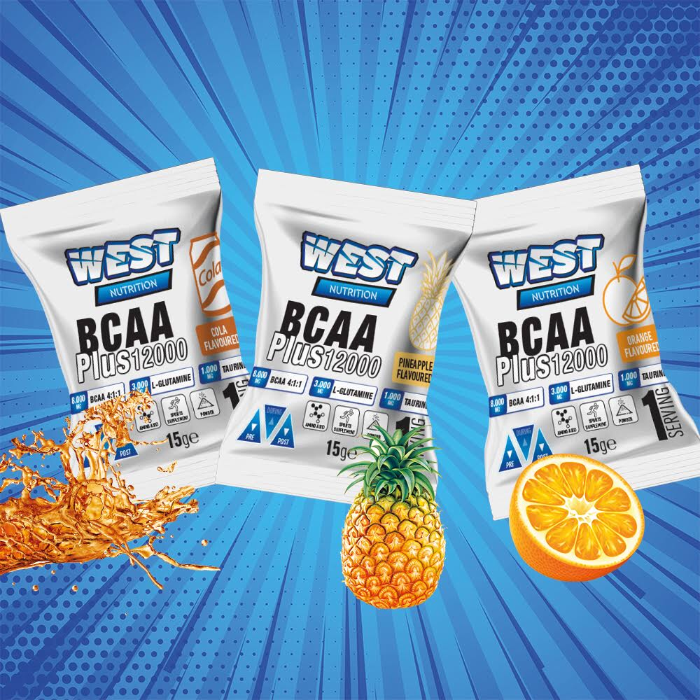 BCAA Plus 12000 Glutamin Taurin Tek Kullanımlık Şase Portakal