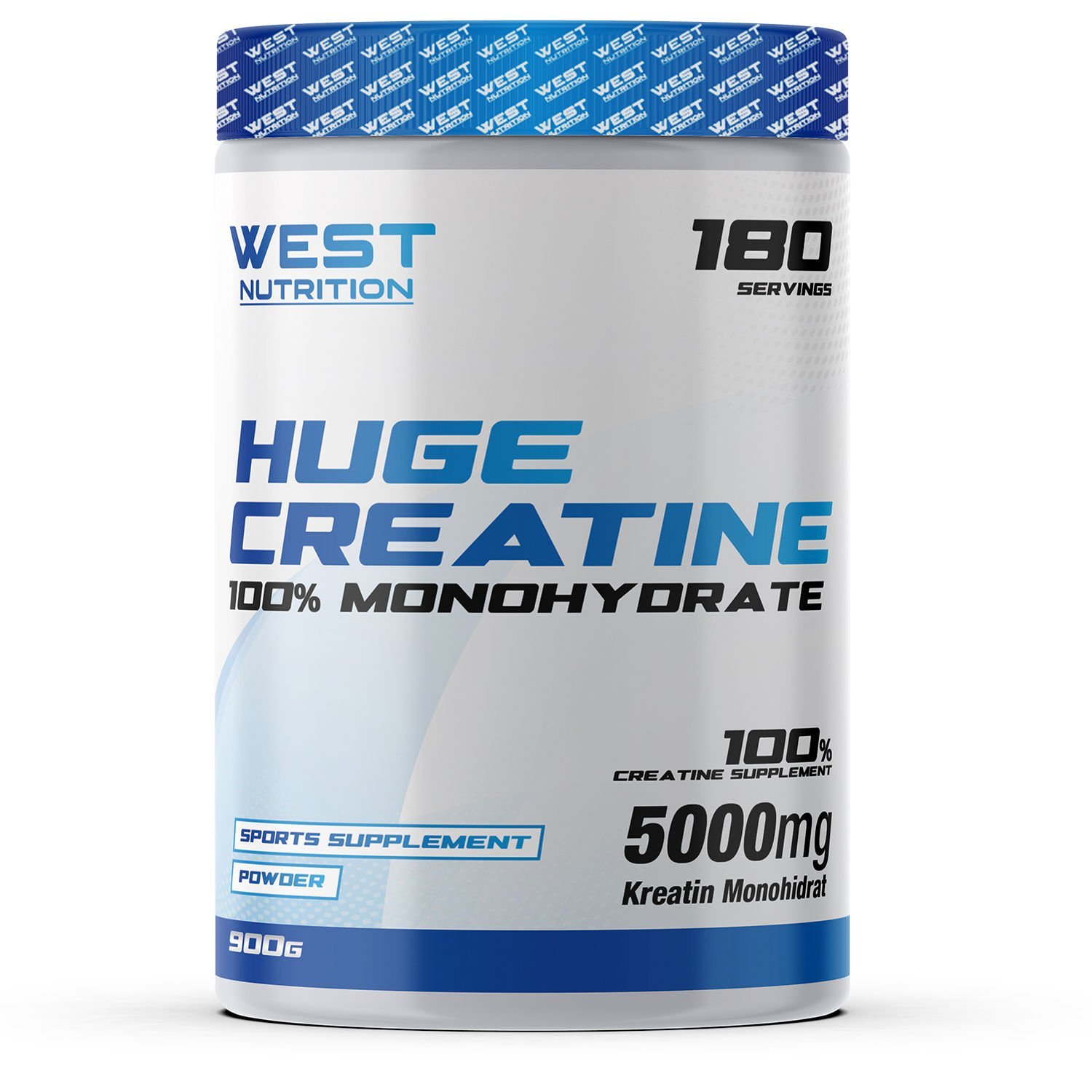 Huge Creatine Kreatin Monohidrat 900 gr 180 Servis Aromasız Tek Servis BCAA Şase - Tek Servis BCAA Saşe