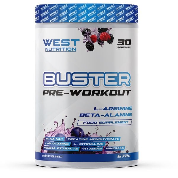 Buster Preworkout L-Arjinin & Beta- Alanin 30 Servis 672 gram Orman Meyveleri Aroması