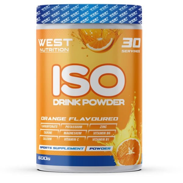ISO Drink Powder İzotonik Toz Spor İçeceği 30 Servis 600 g Portakal Aromalı