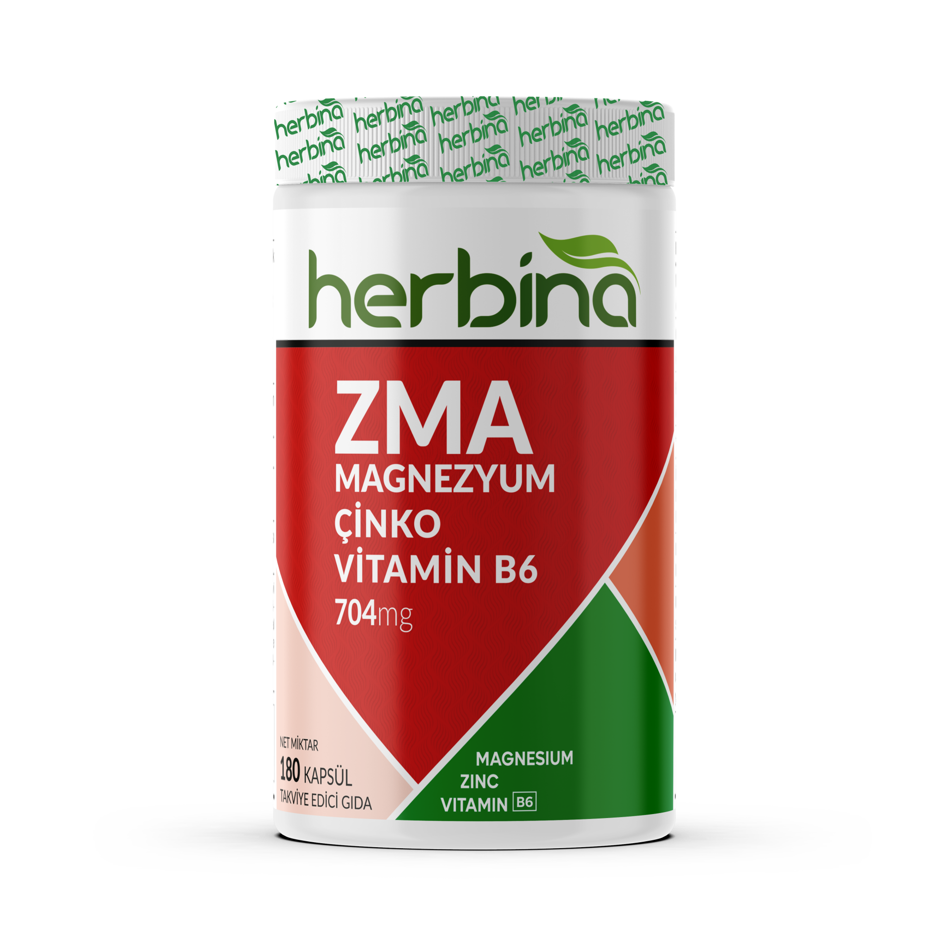 ZMA 180 Kapsül Magnezyum Çinko Vitamin B6