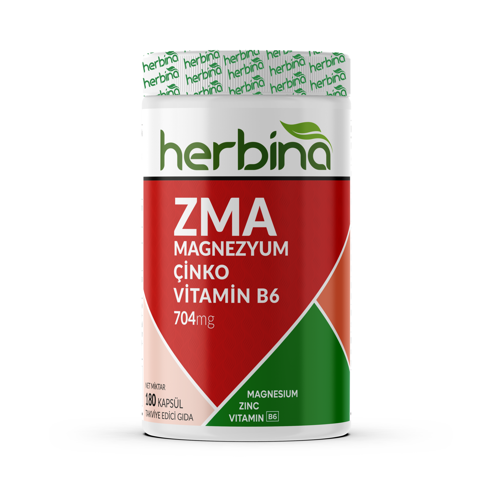 ZMA 180 Kapsül Magnezyum Çinko Vitamin B6