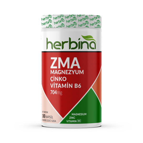 ZMA 180 Kapsül Magnezyum Çinko Vitamin B6