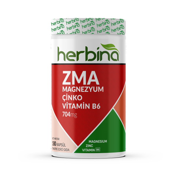 ZMA 180 Kapsül Magnezyum Çinko Vitamin B6