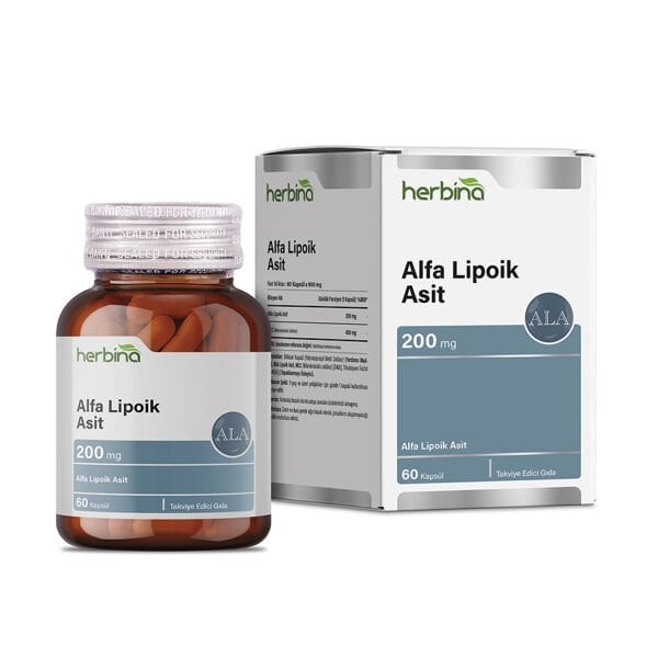Alpha Lipoic Acid - Alfa Lipoik Asit 200 mg 60 Kapsül