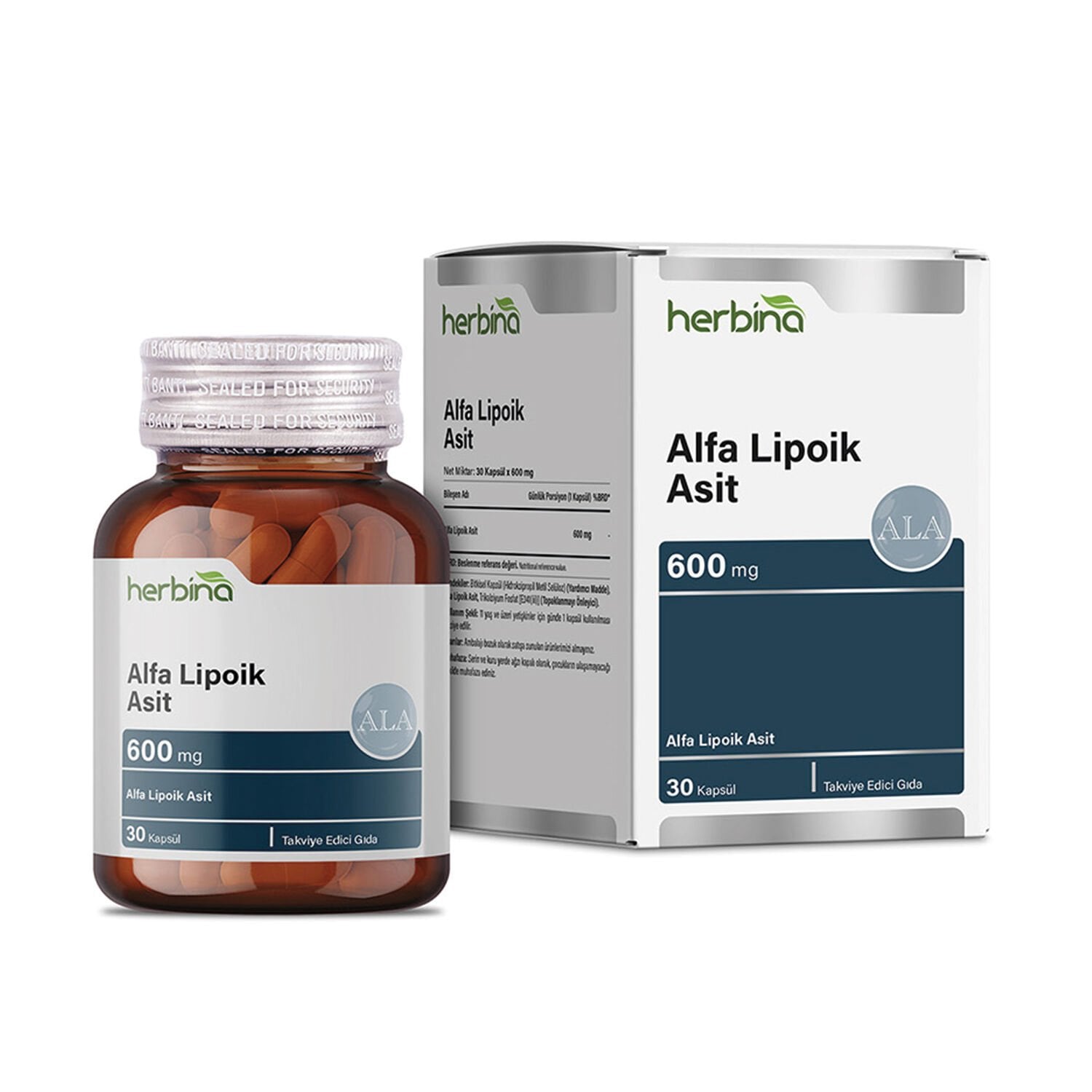 Alpha Lipoic Acid - Alfa Lipoik Asit 600 mg 30 Kapsül
