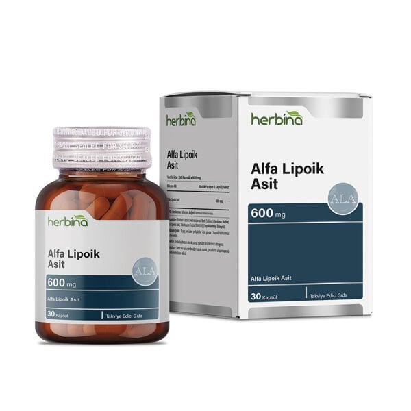 Alpha Lipoic Acid - Alfa Lipoik Asit 600 mg 30 Kapsül