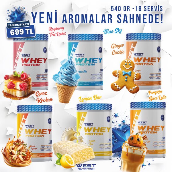 Whey Protein Tozu 540 gr 18 Servis Aromanın Yıldızları