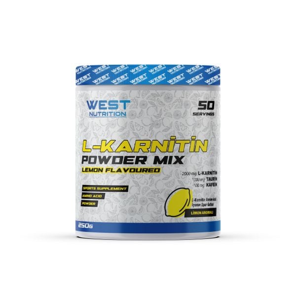 L-Karnitin Taurin 250 gr 50 Servis Limon Aromalı