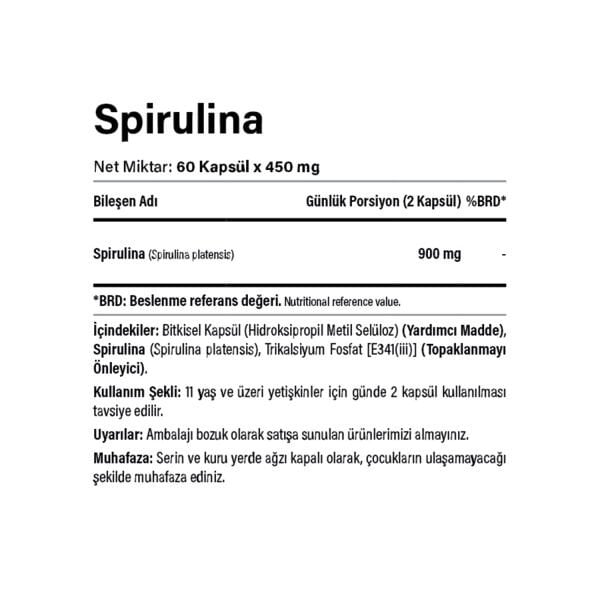 Spirulina 90 Kapsül