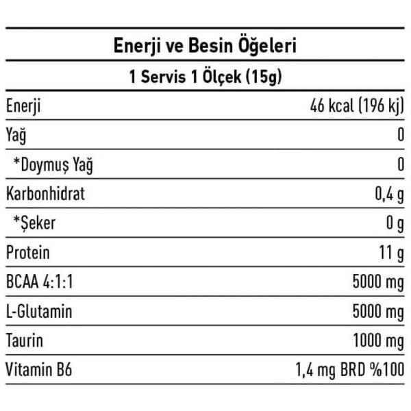 BCAA + L-Glutamin 750 gr 50 Servis