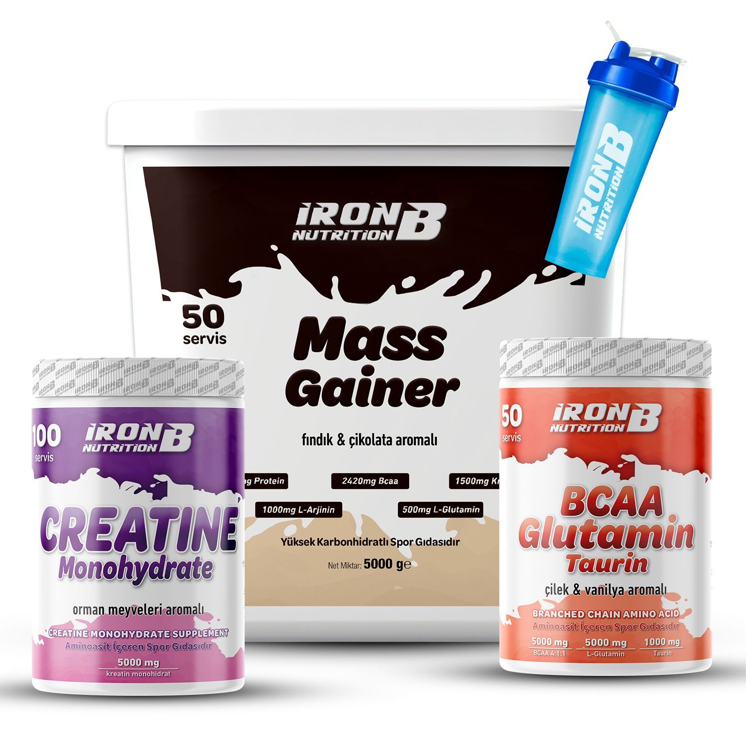 Mass Gainer BCAA Kreatin Monohidrat Paketi
