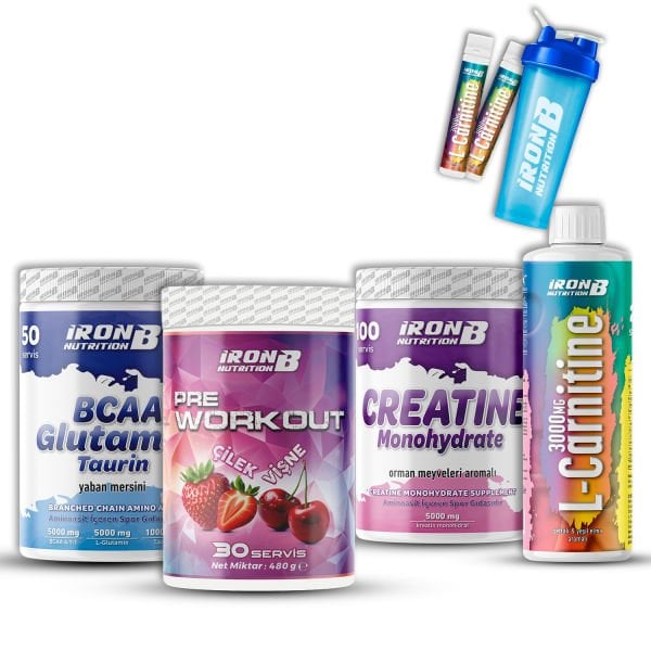 BCAA Kreatin Monohidrat L-Karnitin Preworkout Paketi