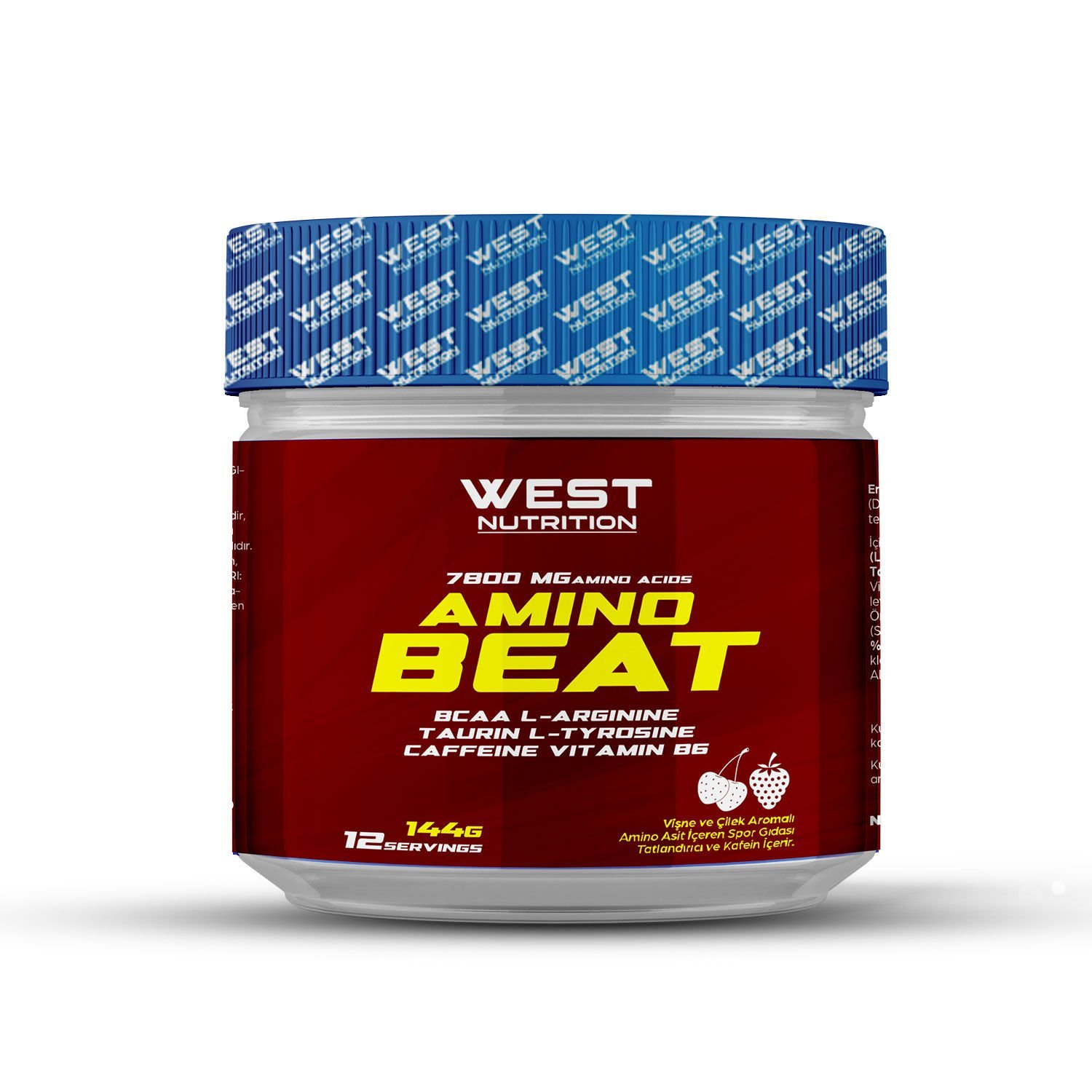 Amino Beat BCAA, L-Arjinin, Kafein, Tirozin - Vişne ve Çilek Aromalı 144 gr 12 Servis