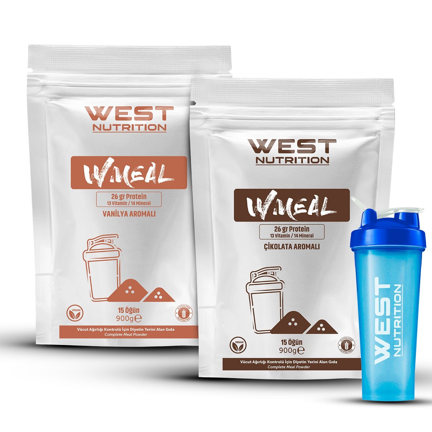 WMEAL Öğün Tozu 900 gr 15 Öğün 2 li