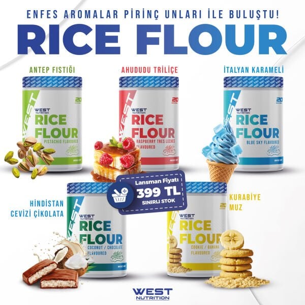 Pirinç Unu Rice Flour 800 gr 20 Servis