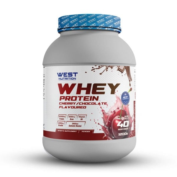 Whey Protein Tozu 1200 gram 40 Servis Vişne&Çikolata Aromalı