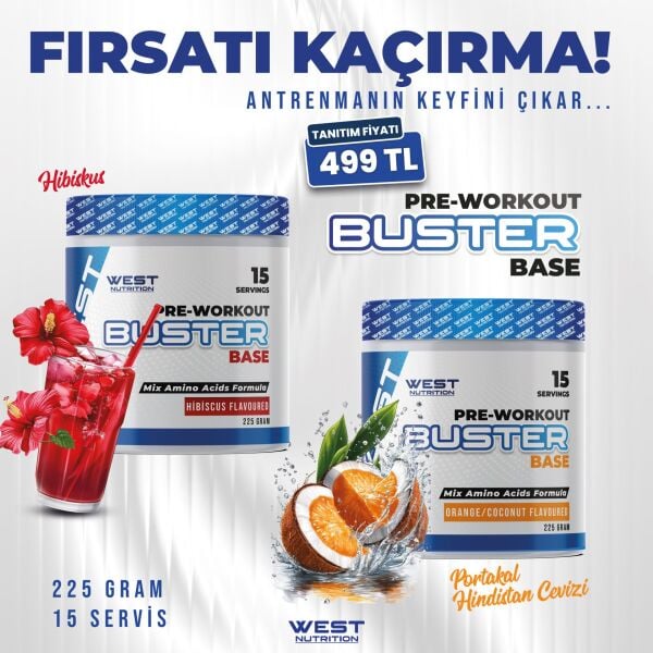 Buster Base Preworkout 225 gr 15 Servis
