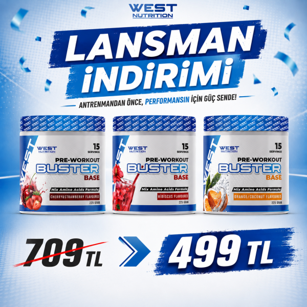 Buster Base Preworkout 225 gr 15 Servis