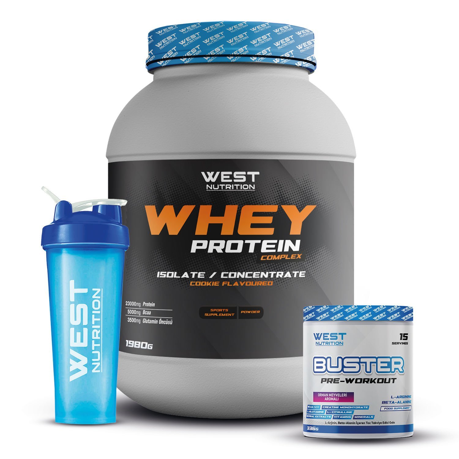 İzole&Konsantre Whey Protein Tozu 1980 gr Preworkout Paketi